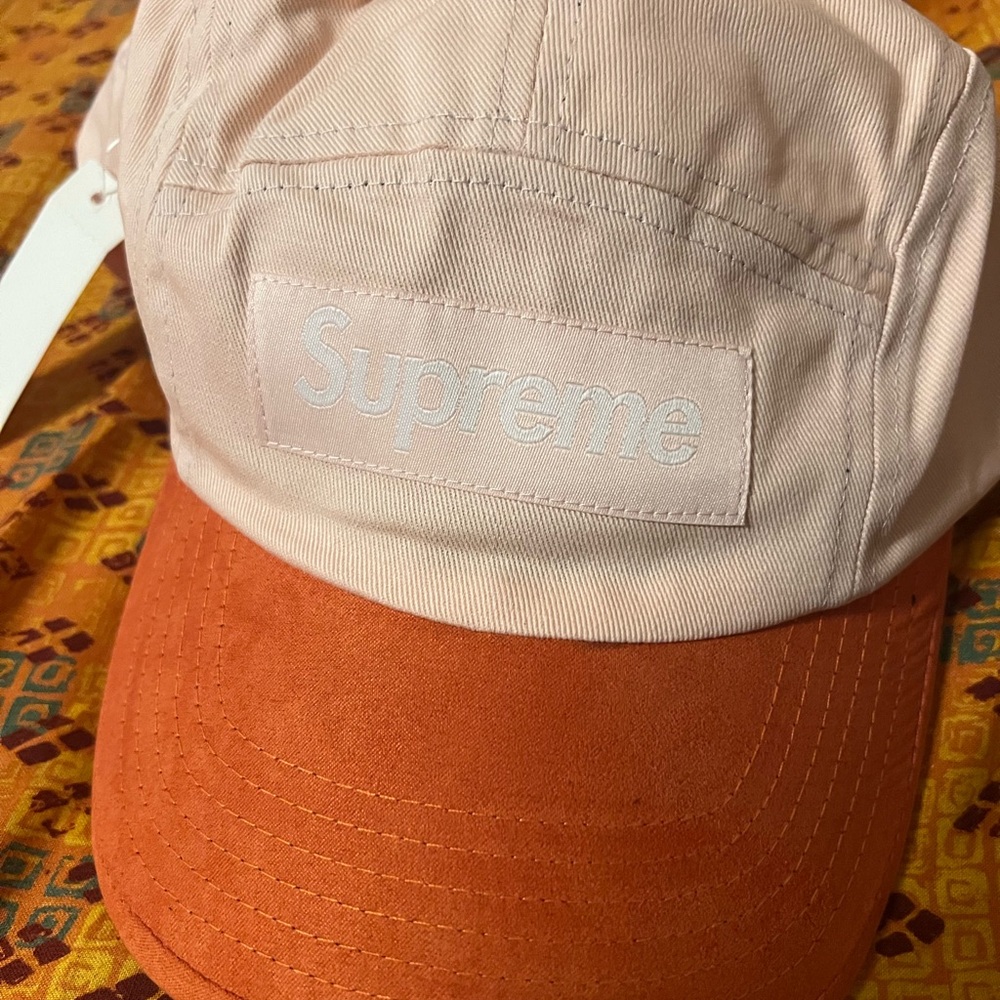 Supreme Two-Tone Pink and Orange Cap
